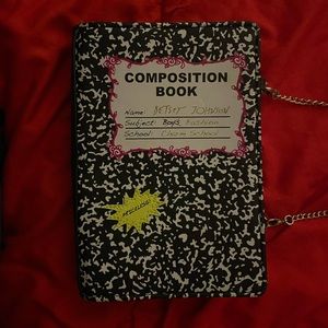 RARE ! Betsey Johnson Composition Notebook Purse | BRAND NEW